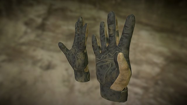 Tactical gloves 3D Model