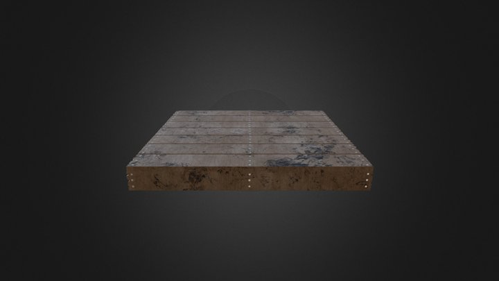 Wood Platform Stair System - Flat 0 3D Model