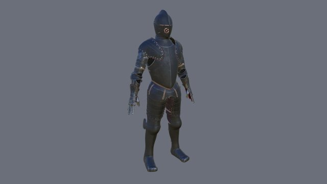 Armored Character for UE4 3D Model