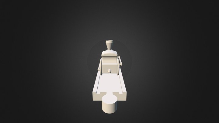 train on one track 3D Model