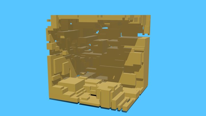 Isometric abstract room 3D Model