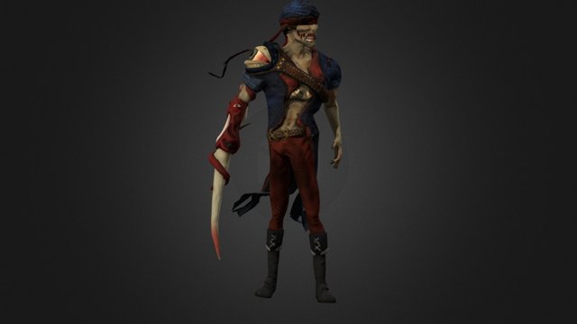 Character : Muortos, the pirate 3D Model