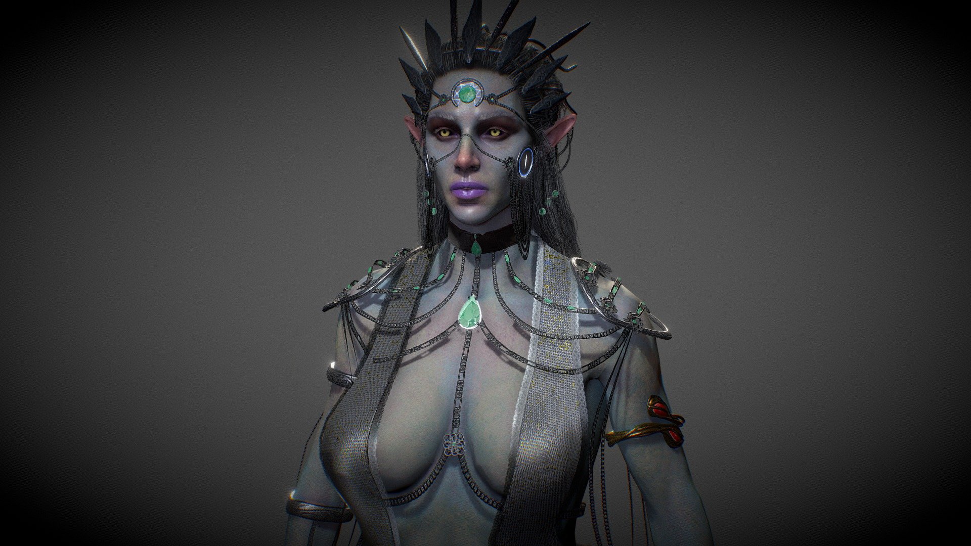 Dark Elf - 3D model by Samuel [20c908e] - Sketchfab