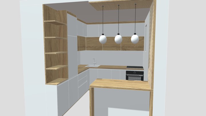 Small Kitchen Model no 2 3D Model