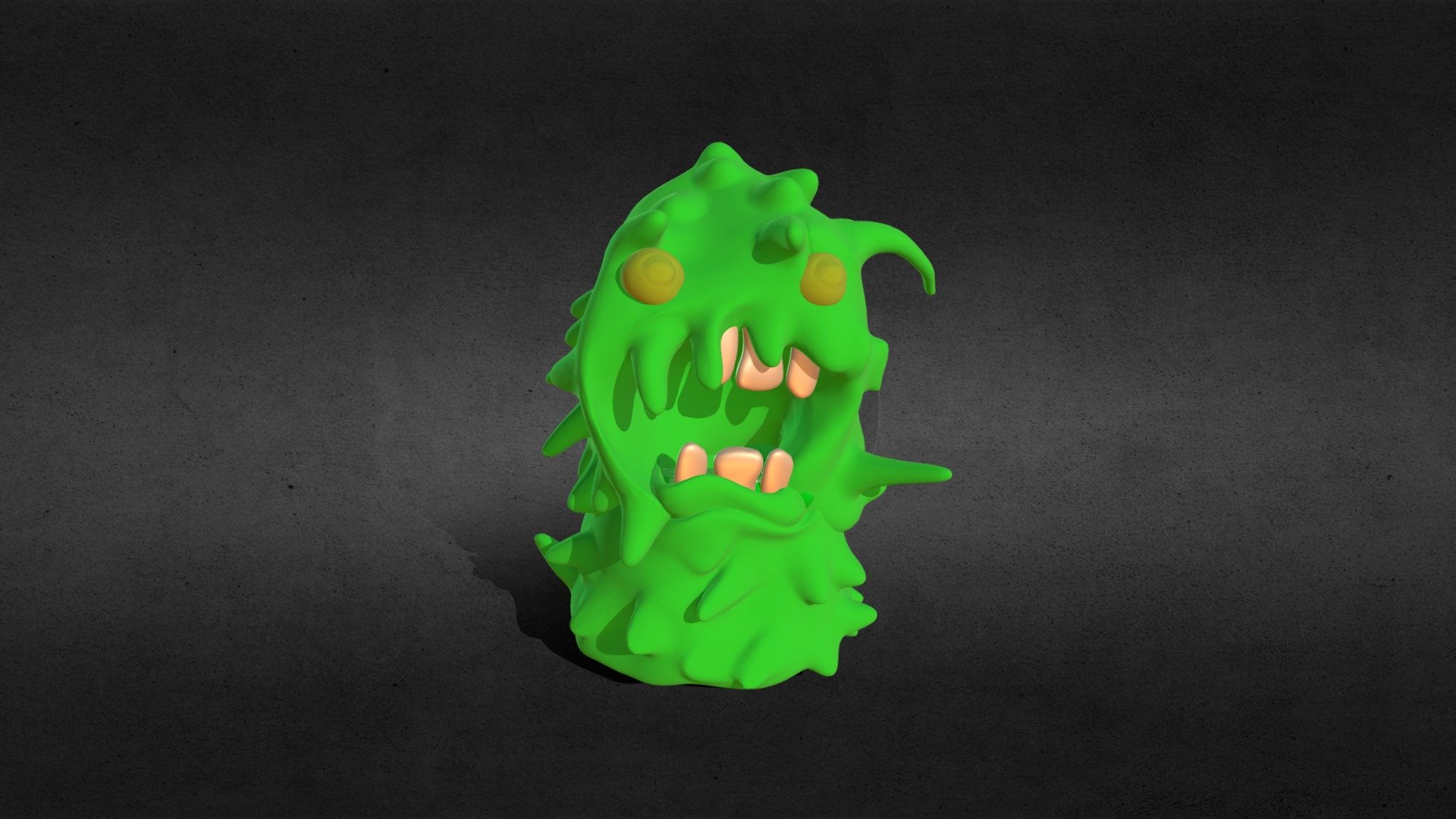 Blob Monster - Download Free 3d Model By Zachwise [20c92b2] - Sketchfab