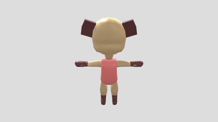 A3 character model Bear Girl 3D Model