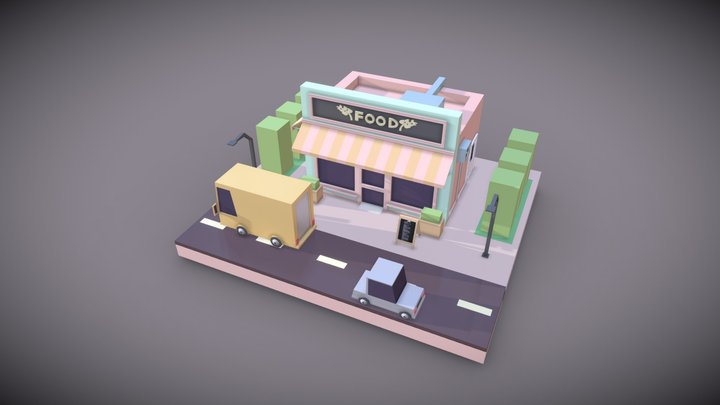 food shop 3D Model
