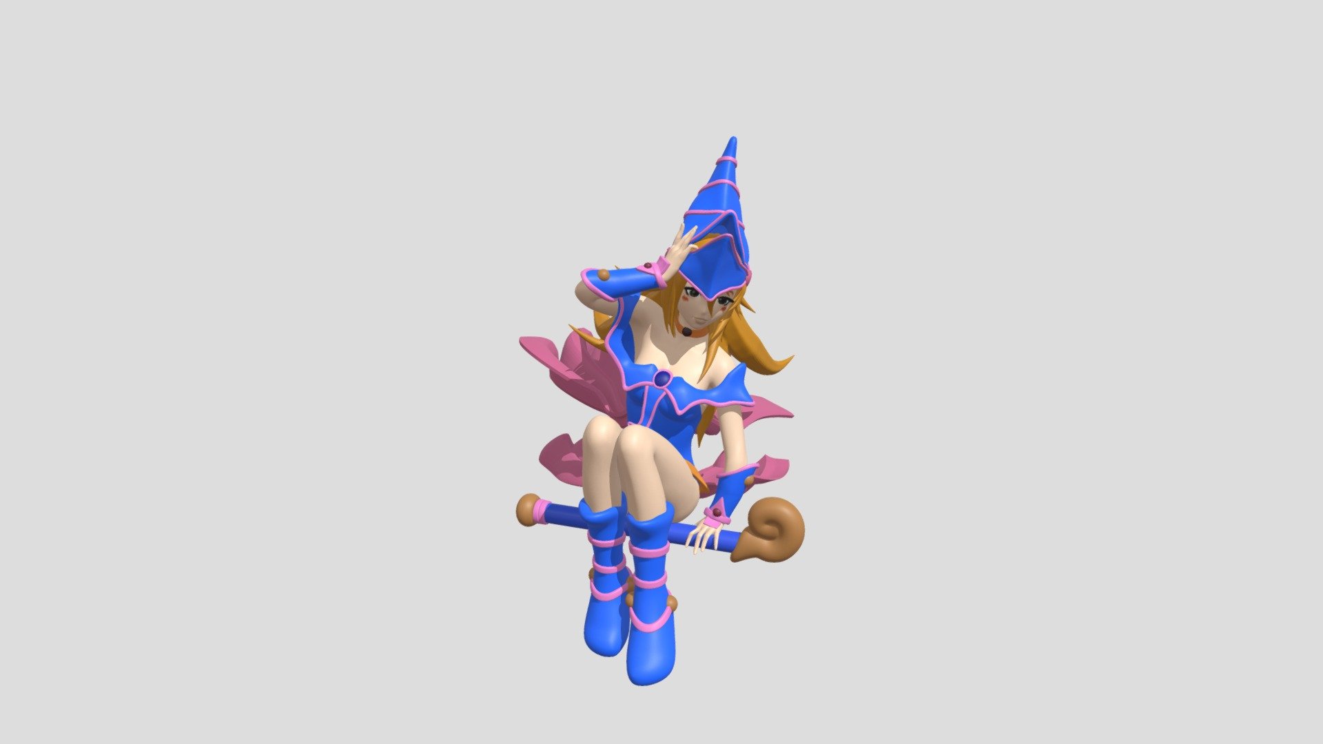 Dark Magician Girl 3d Model By Josu3d 20ca48d Sketchfab 8138