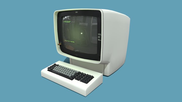 IBM 3277 Terminal (REMADE) 3D Model