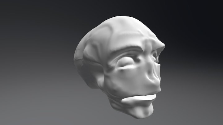 Alien Head V.1(WIP) 3D Model