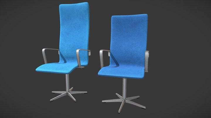 Desk Chairs 3D Model