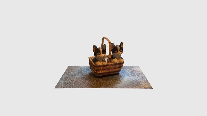 Cat ornament 3D Model