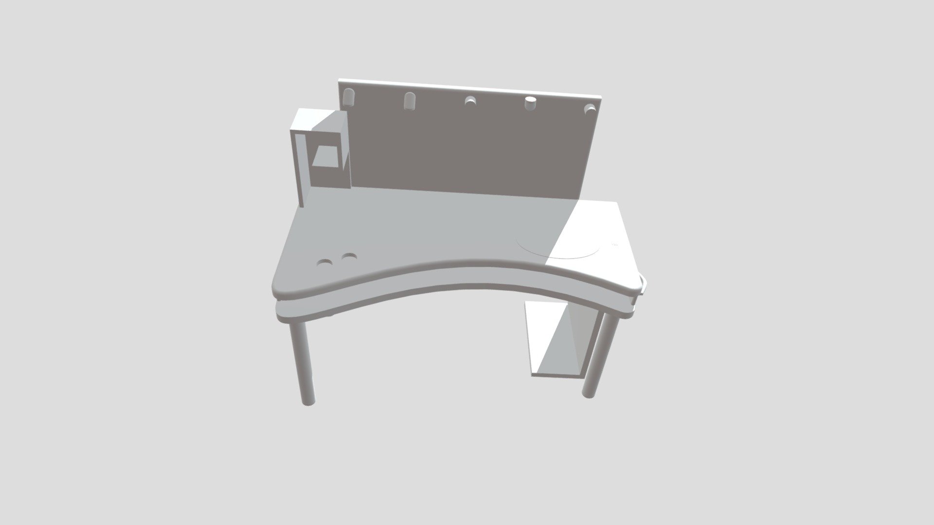 Gaming Table 3D model by veskelif [20d1603] Sketchfab