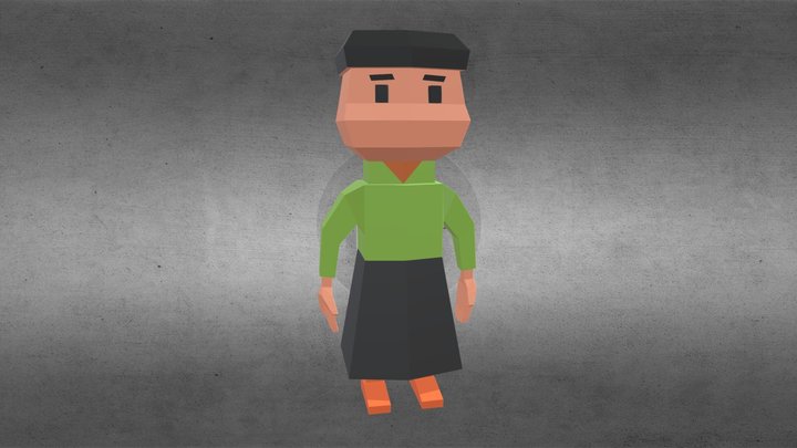 Low Poly Character 3D Model
