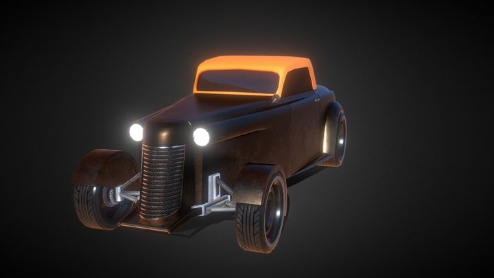 Moskvich (Russian Hot Rod) 3D Model