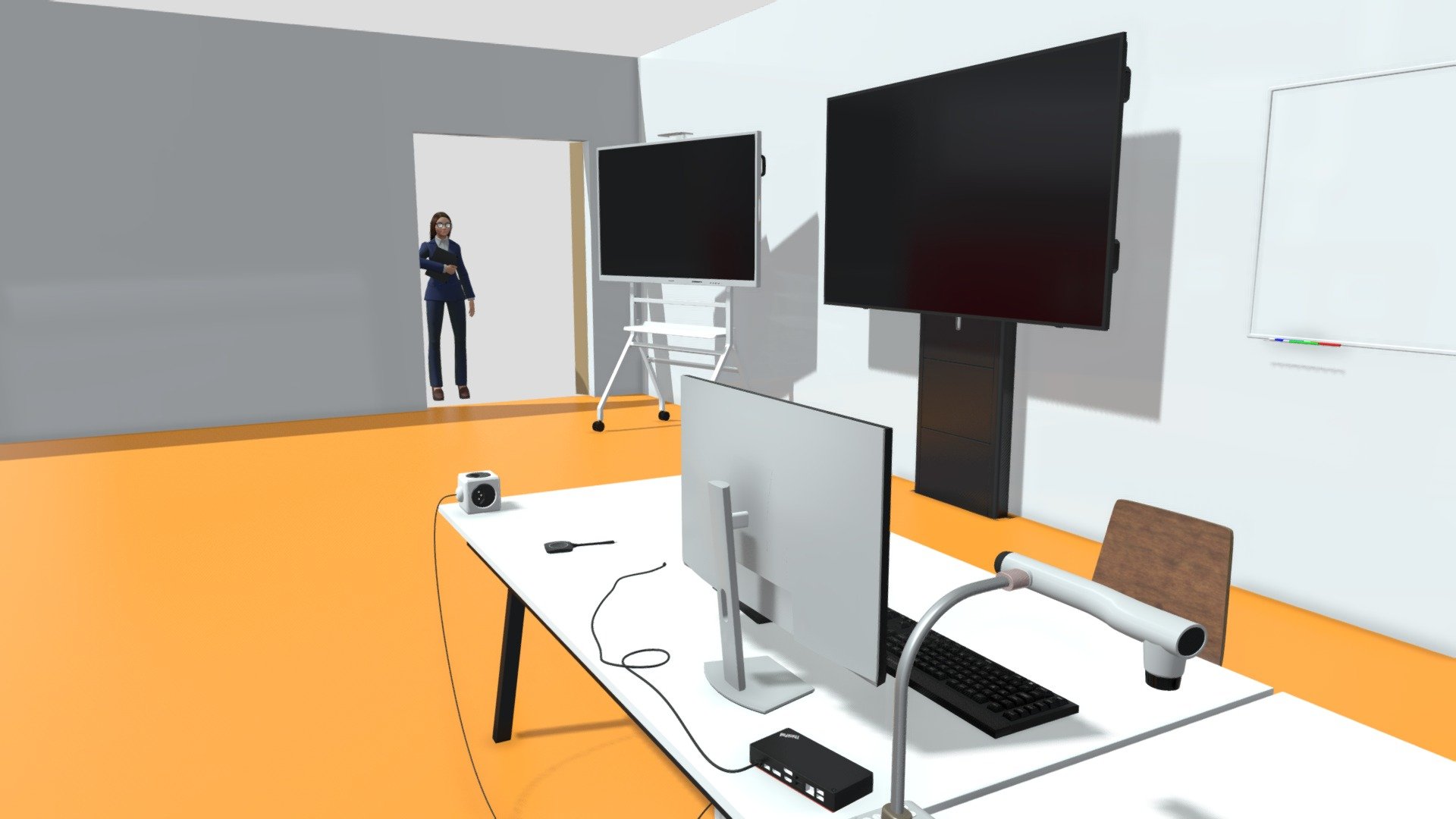 3D Classroom_Model 01 - Present 1_1 - 3D model by Timeline ...
