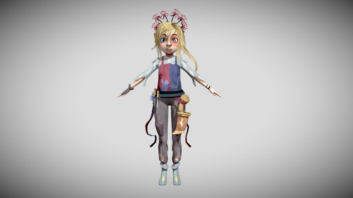 Game Character Model 3D Model