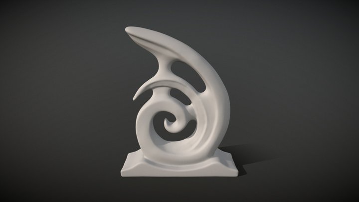 Abstract Sculpture Peacock（practice） 3D Model