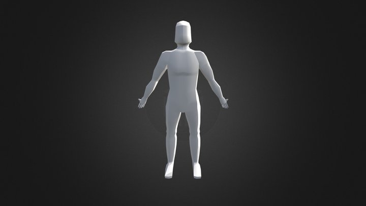 Low poly human 3D Model