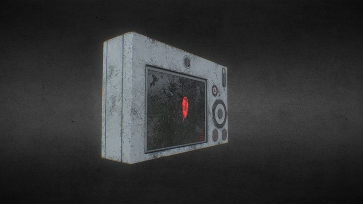 Camera destroyed Canon 3D Model