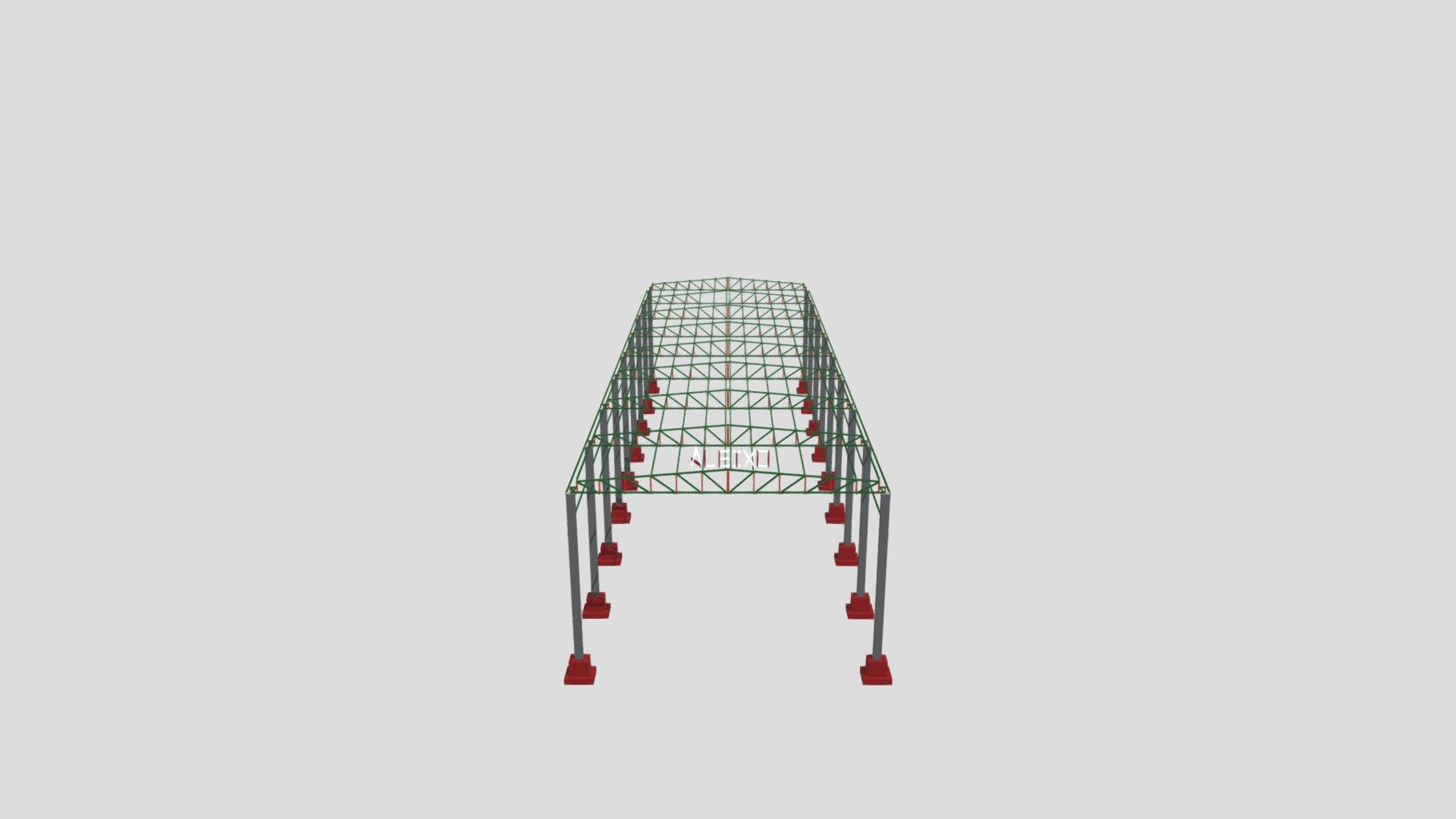 Modelagem Estrutural - Barracao 20x40