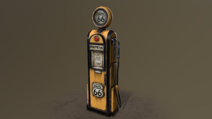Vintage pump 3D Model