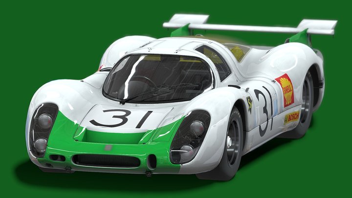 1968 Porsche 908 LH – Gratis 3D-model STL