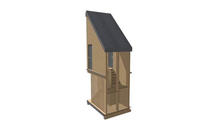 Лестница внутренняя 3D Model