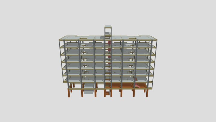 Ed. Aldebaran - modelo estrutural 3D Model