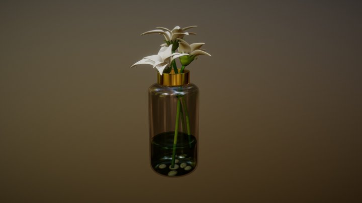 Greek Style Flower Vase 3D Model
