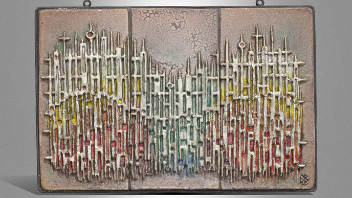 Abstract composition – ceramic relief – Free 3D Model STL