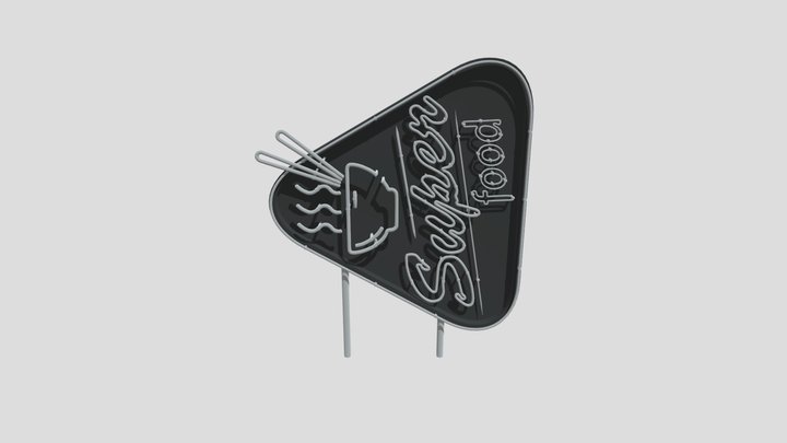 Super Food Neon Sign Horisontal