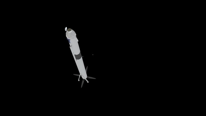 SpaceX Falcon9 | Crew dragon 3D Model
