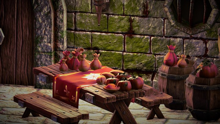 Cena Prop Dungeons Honor 3D Model