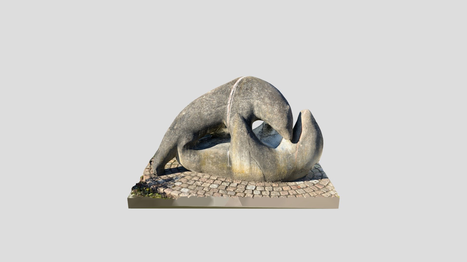 Concrete sculpt of polar bears (Vechta, Germany) — Sketchfab embed 3D viewer