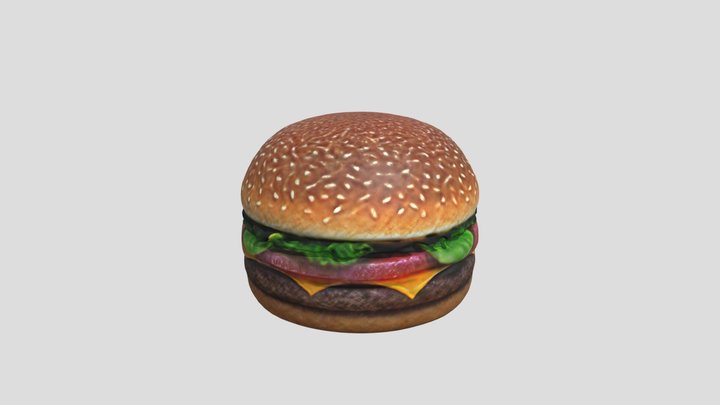 hamburger 3D model 3D Model