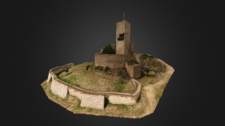 Ruines du château de Katzenthal 3D Model