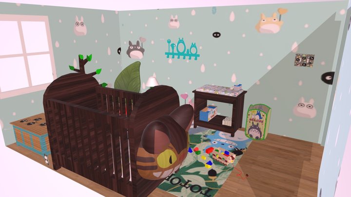 Totoro Nursery 3D Model