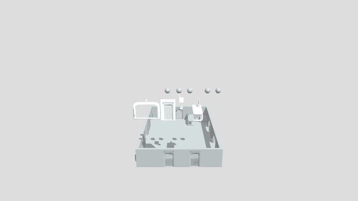 Space Hallway 3D Model