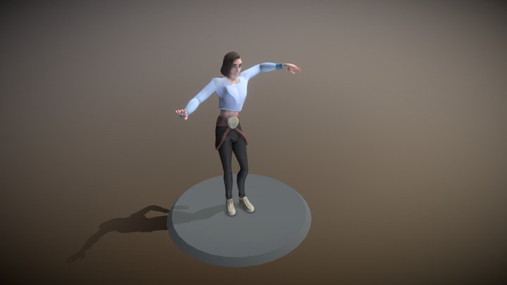 Personnage Stylisé Janvier 2020 3D Model