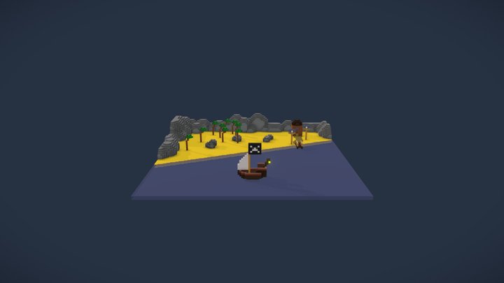 bateauavecrive 3D Model