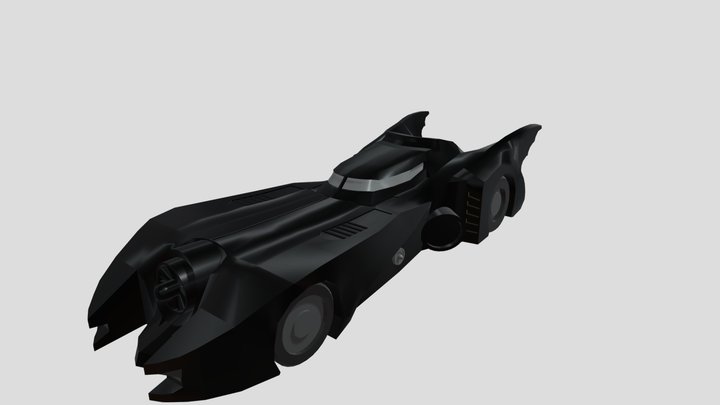 Batmobile Classic 1989 3D Model