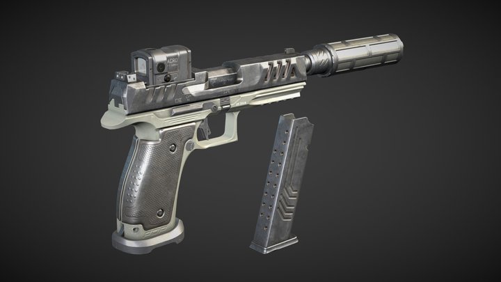 Walther PDP Pistol 3D Model