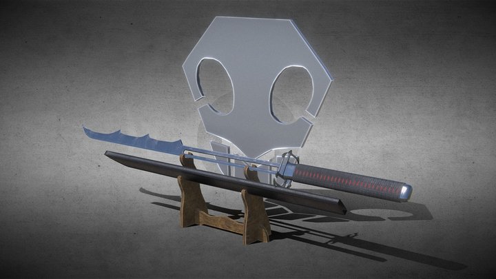 Ichigo Bankai - Zangetsu 3D Model