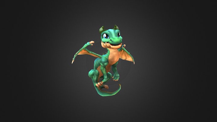Baby Dragon 3D Model