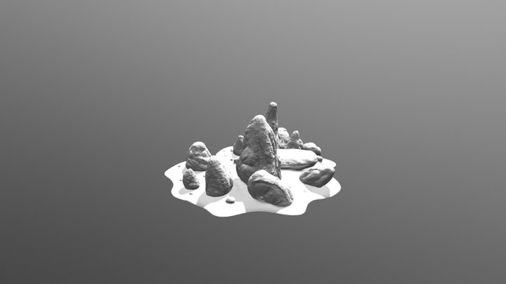 Rock Altar Sculpt 3D Model