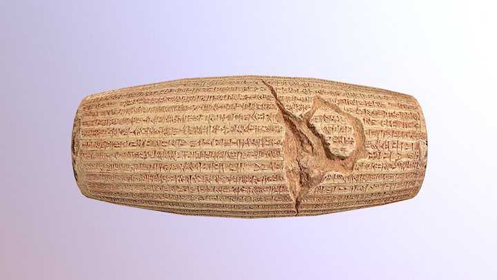 Cyrus the Great Charter 3D Model