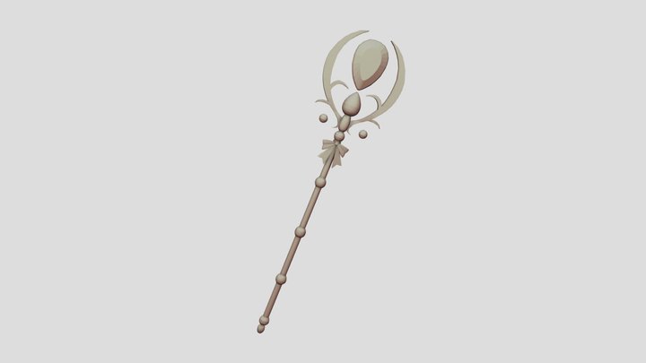 Magic Staff 3D Model