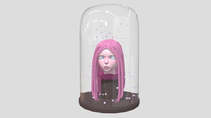 girl sad 3D Model