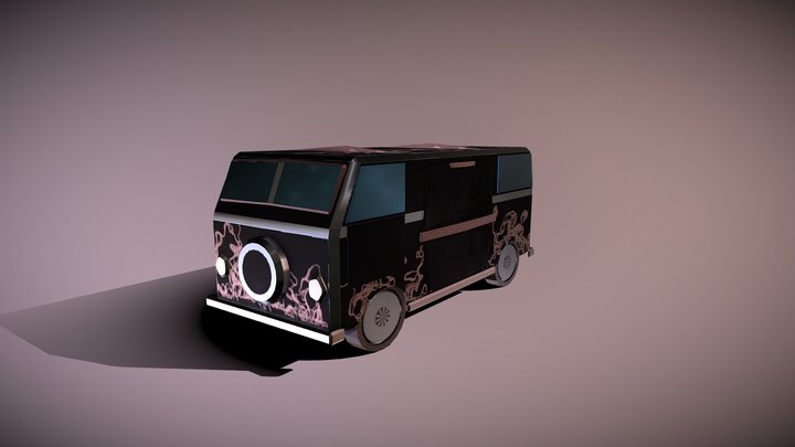 Camionetahippie 3D Model
